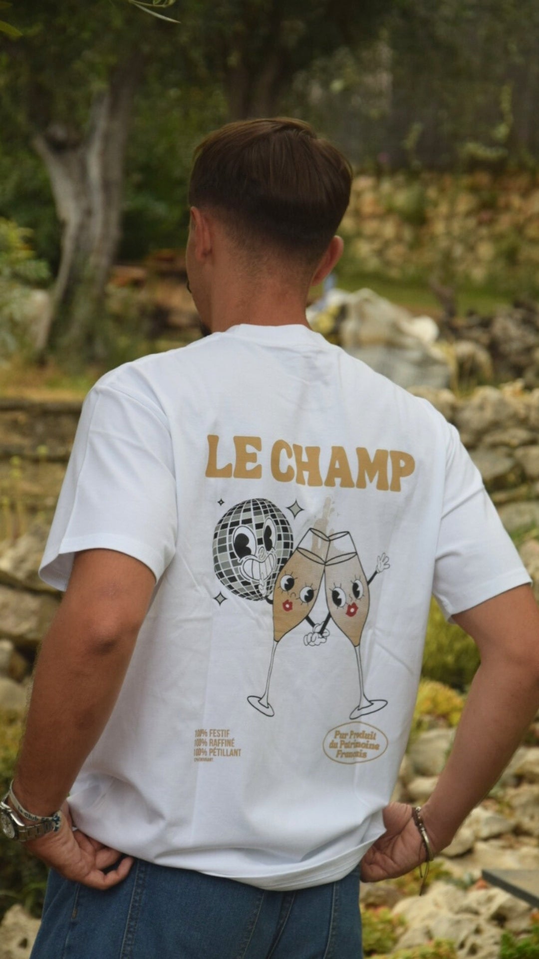 t shirt champagne