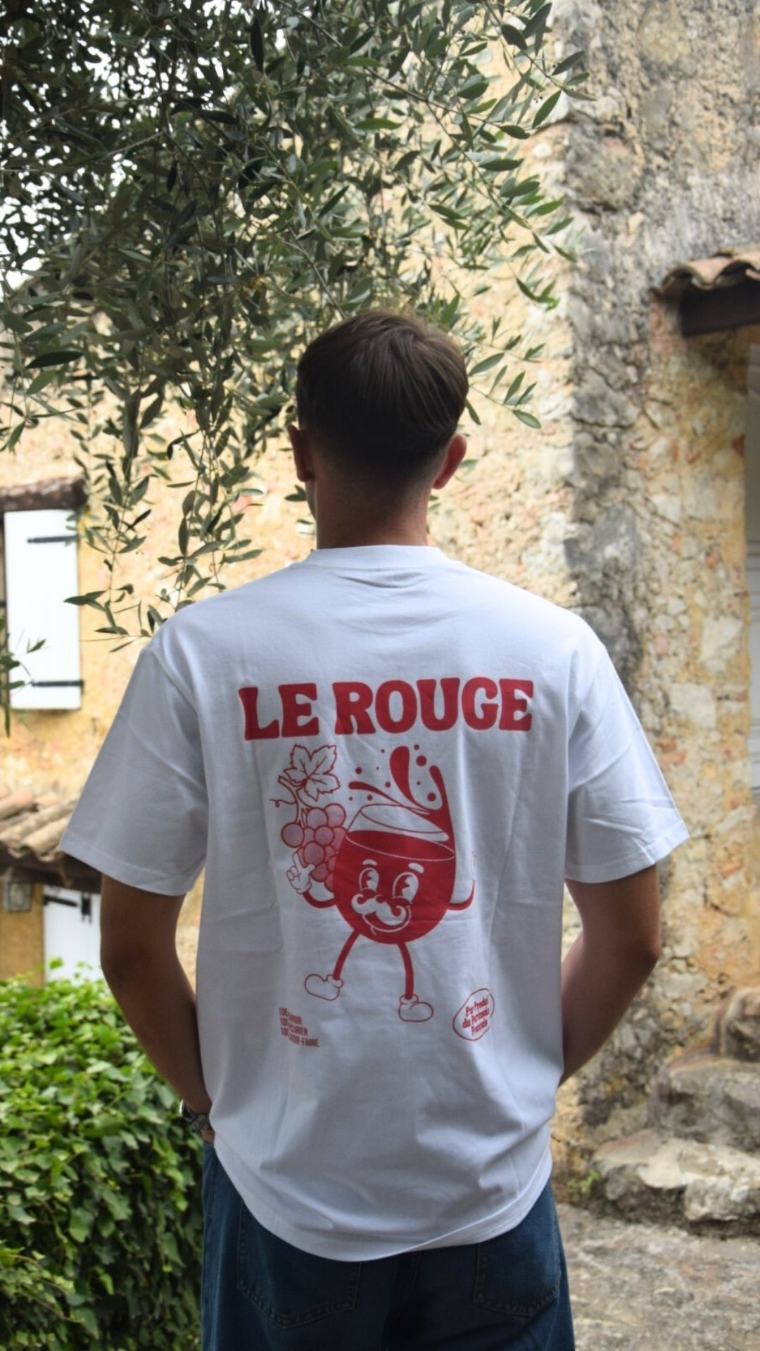 teeshirt vin rouge