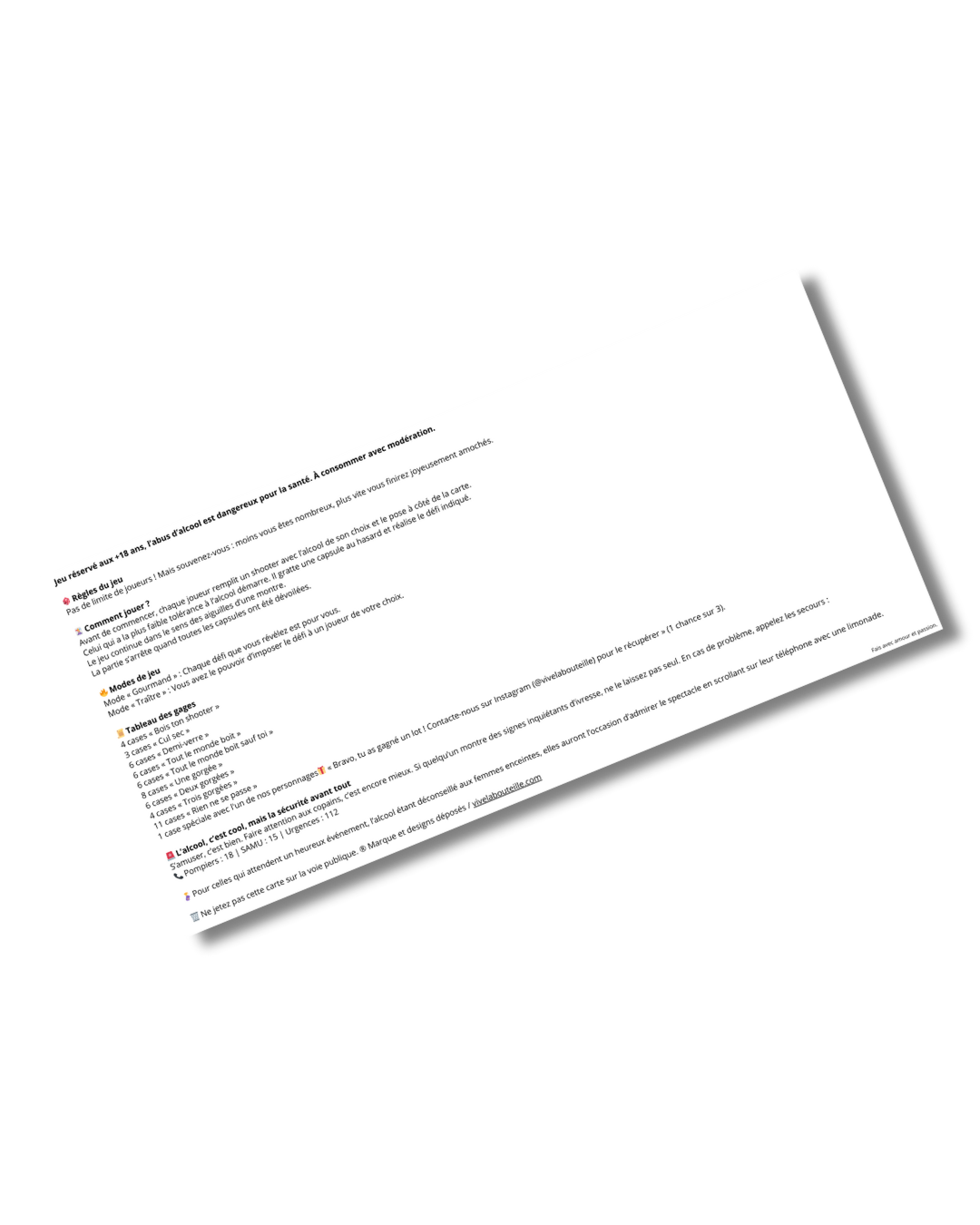 Jeu à gratter apéro surprise : bois et gagne ! (1 ticket sur 3 est gagnant)