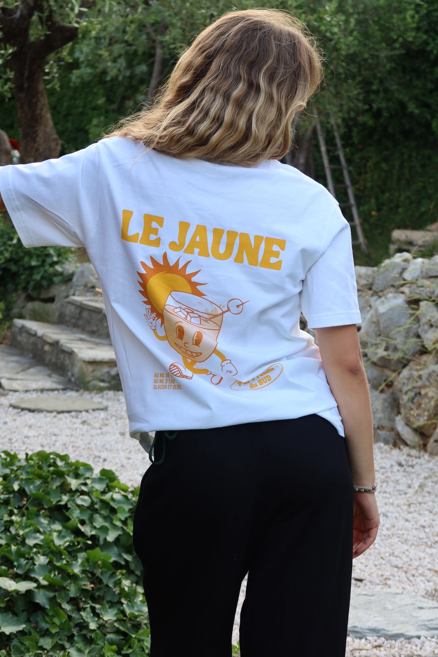 T-shirt " Le jaune " blanc ☀️