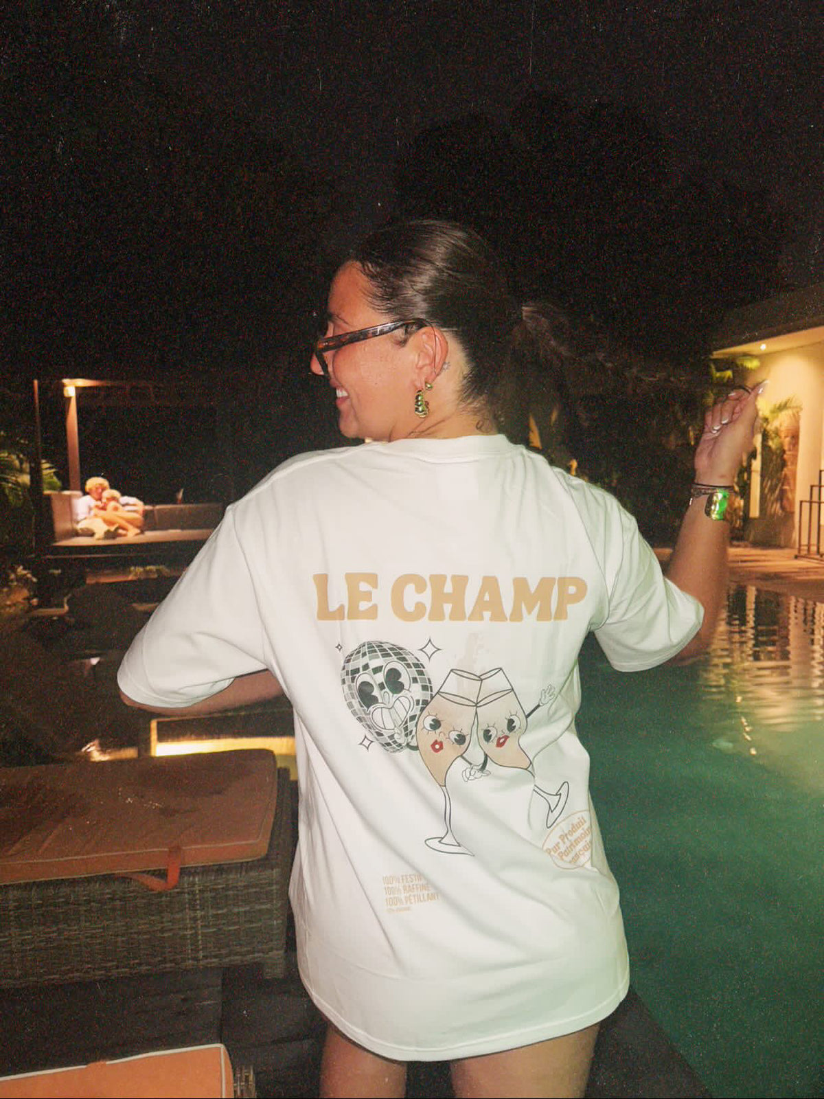 T-shirt champagne " Le champ " 🥂