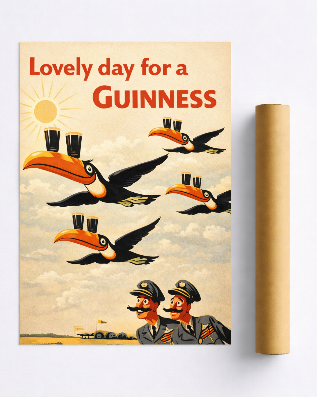 Affiche Guinness Lovely Day for a Guinness – Toucan Vintage Déco Pub