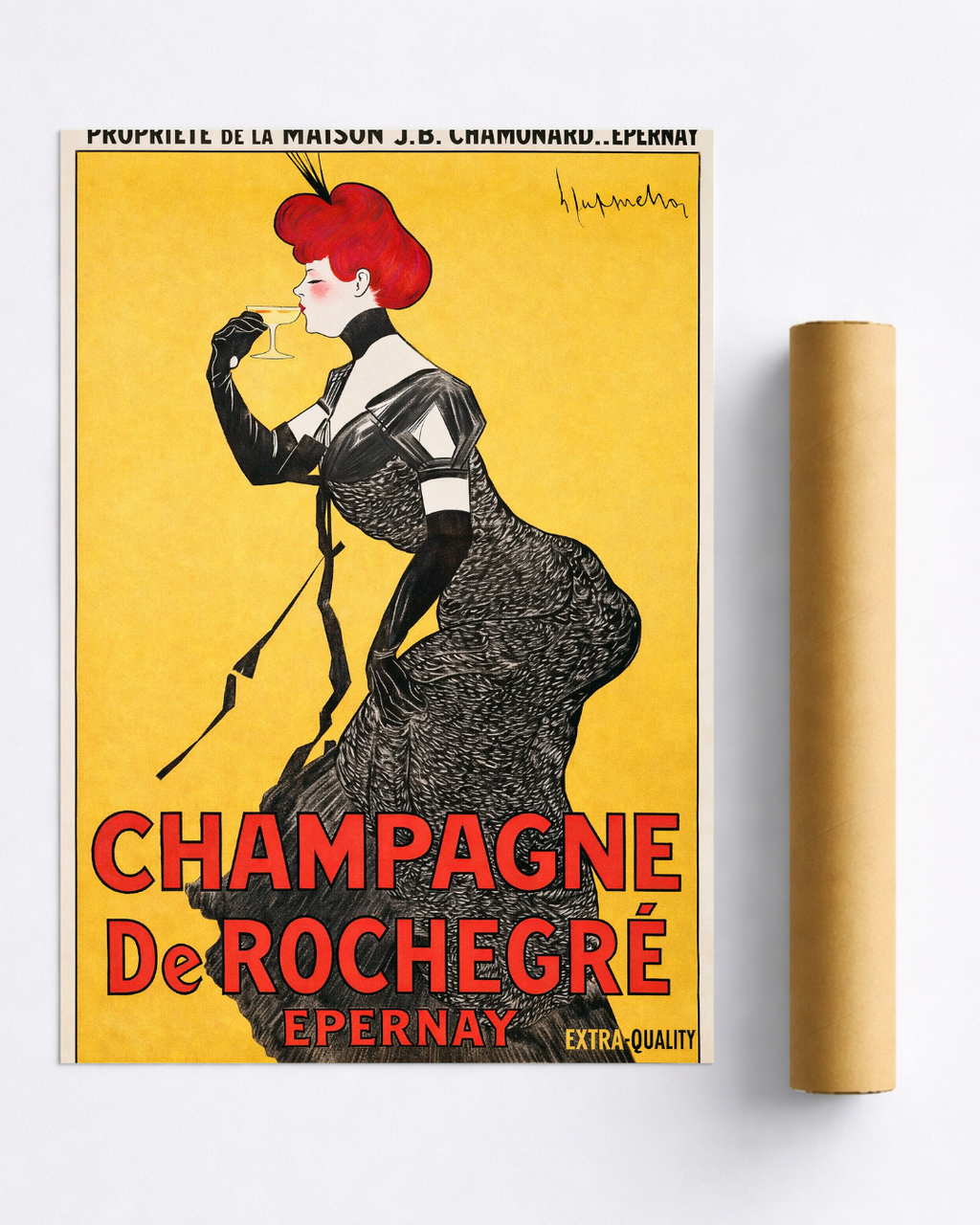 Affiche Champagne – De Rochegré Épernay Vintage