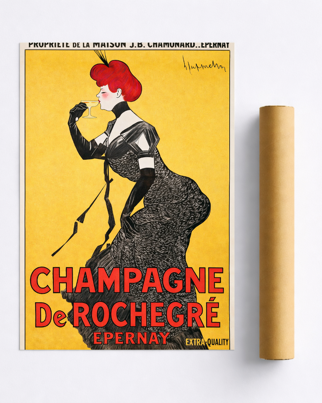 Affiche Champagne – De Rochegré Épernay Vintage