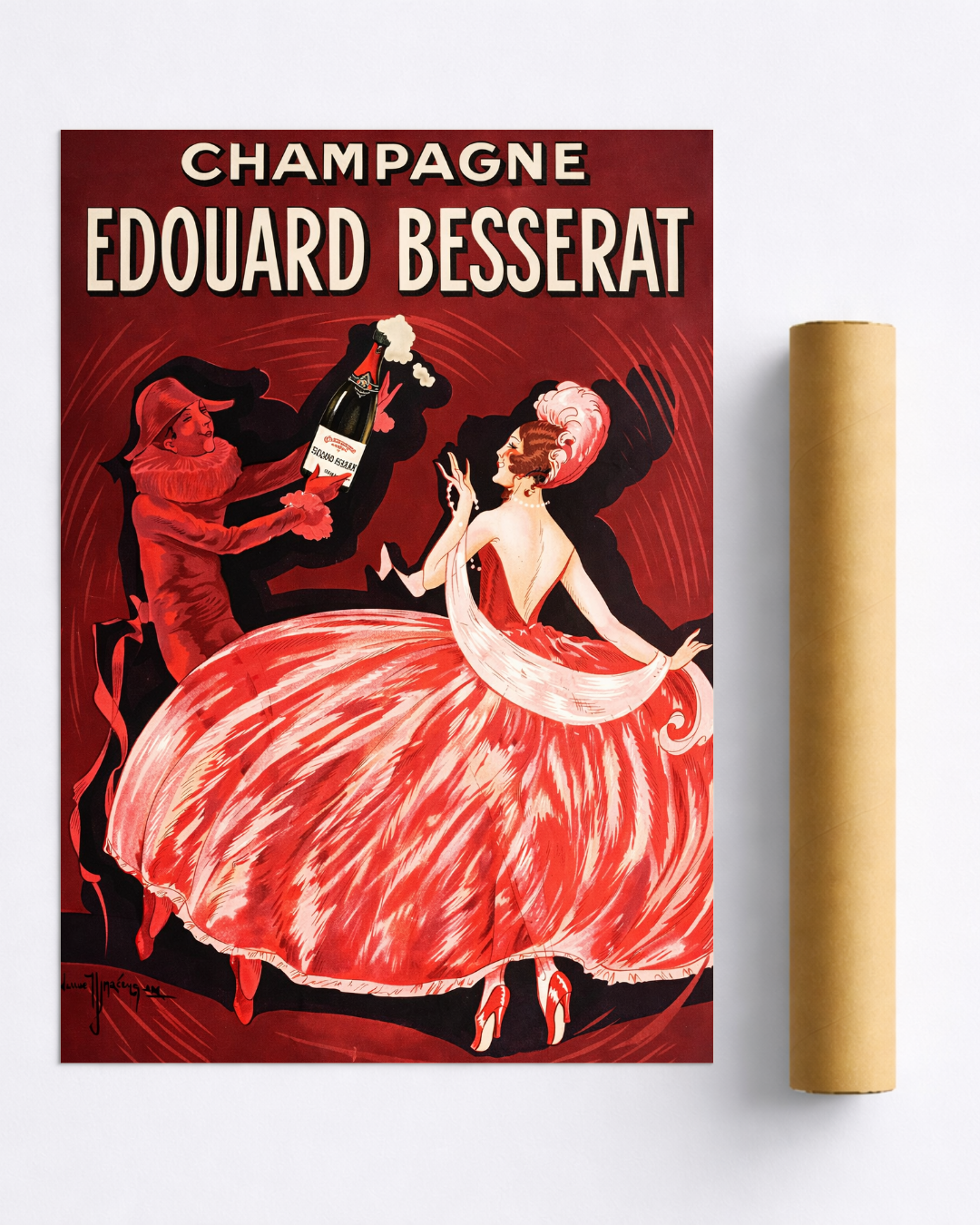 Affiche Champagne – Edouard Besserat Vintage Cabaret