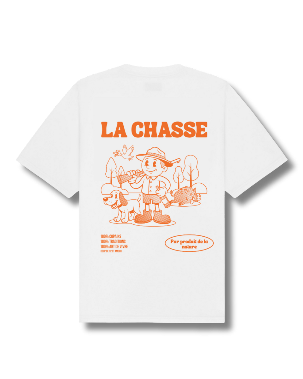 T-shirt chasse " La Chasse " 🧡