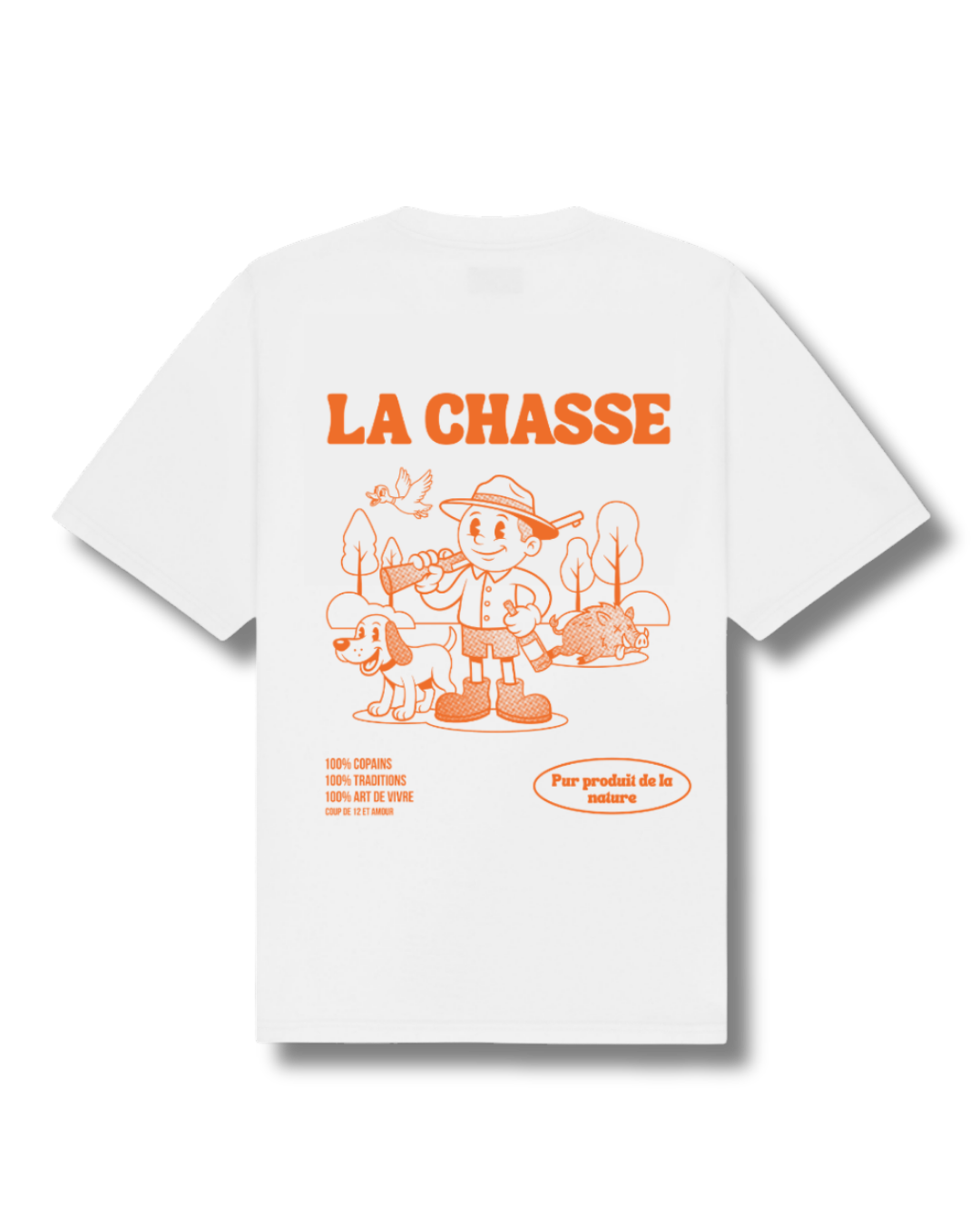 T-shirt chasse " La Chasse " 🧡