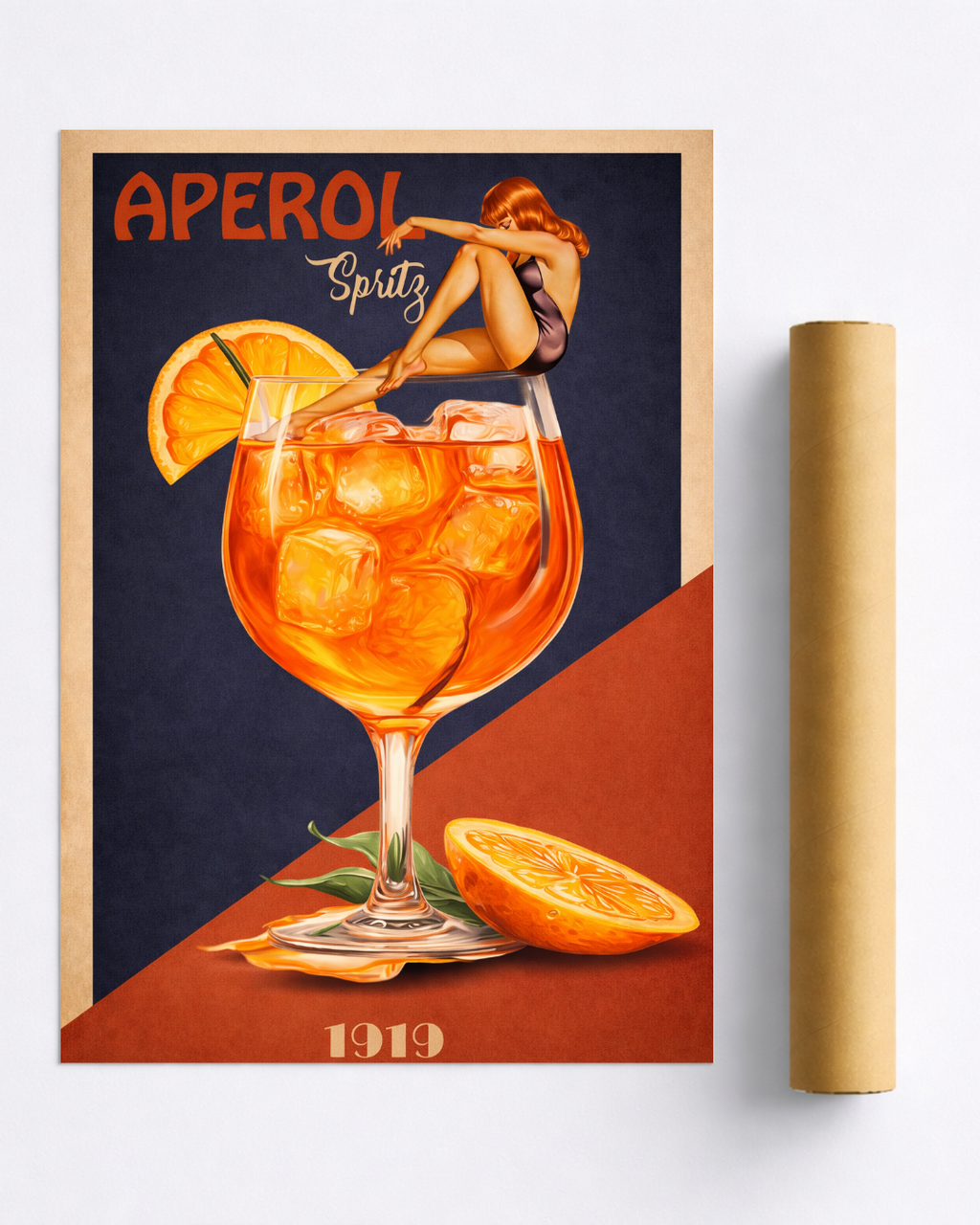 Affiche Spritz Aperol 1919 – Poster Cocktail Vintage Glamour