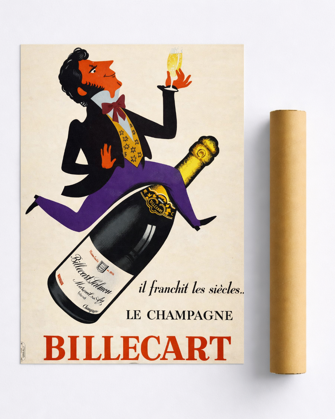 Affiche Champagne – Poster Vintage Billecart