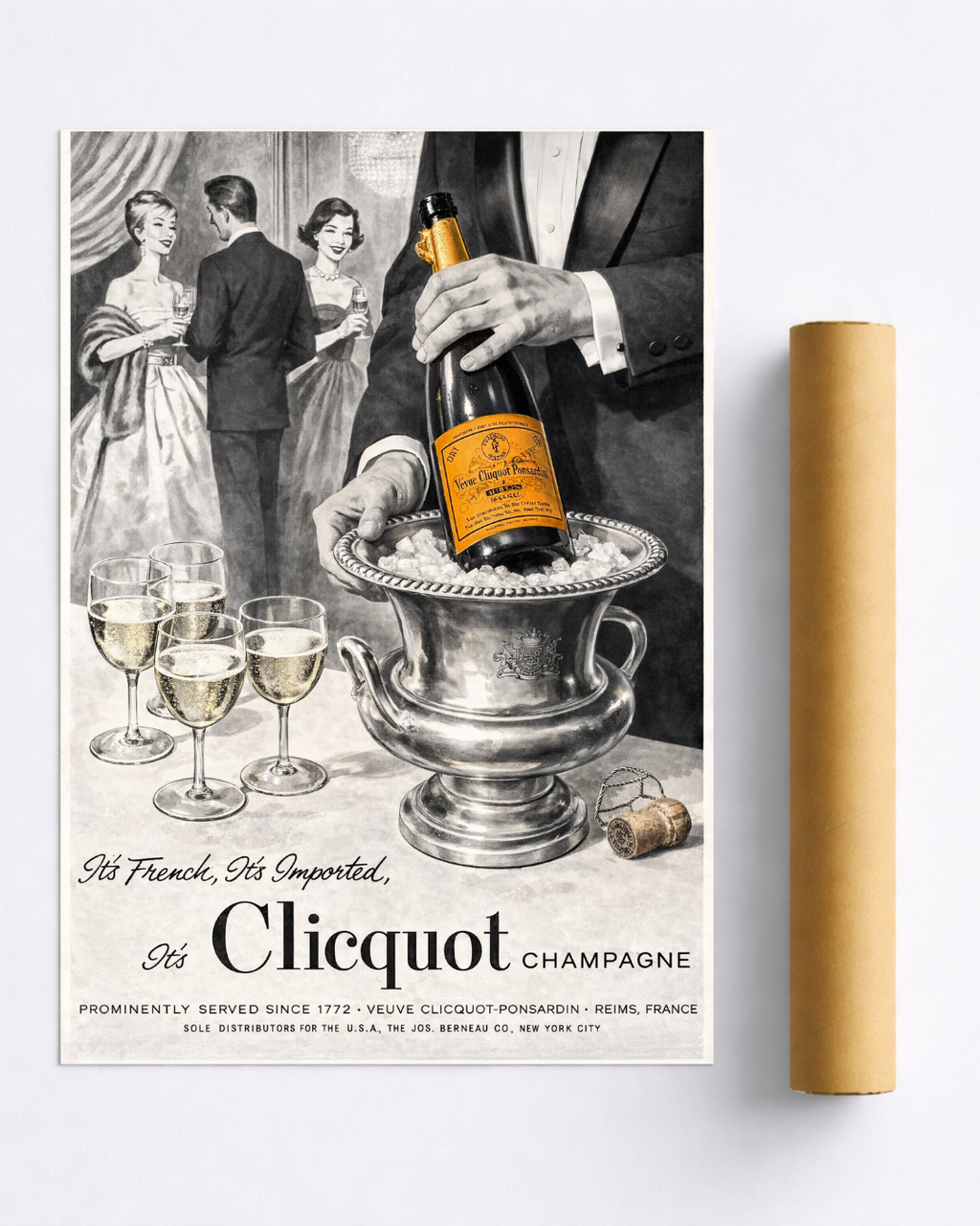Affiche Champagne Vintage – Clicquot