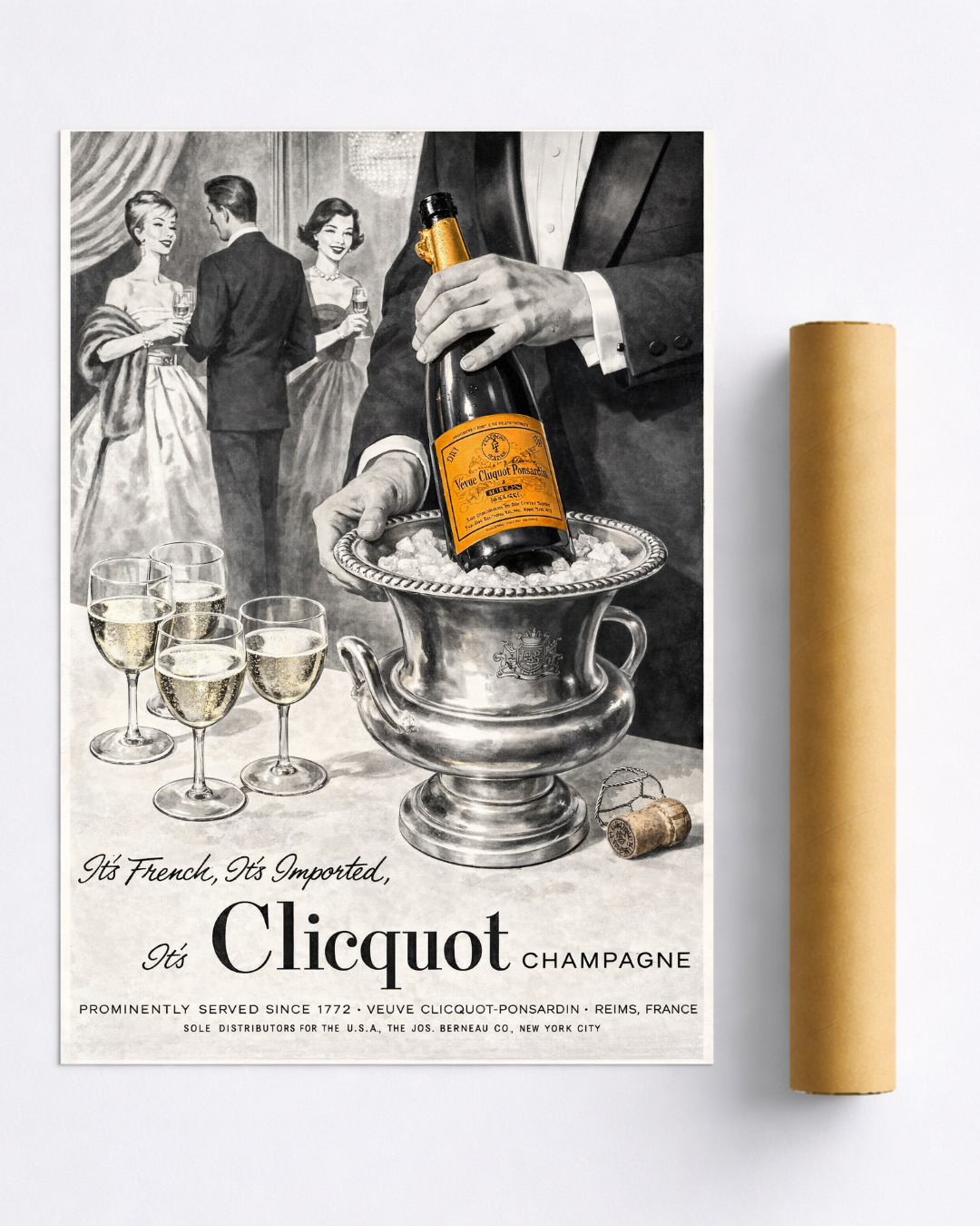 Affiche Champagne Vintage – Clicquot