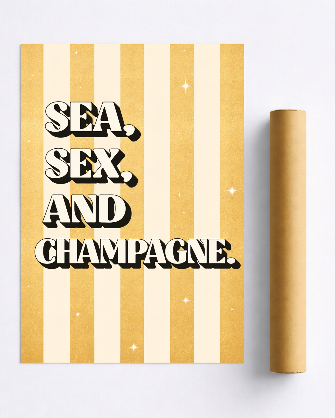 Affiche Champagne – Sea, Sex and Champagne