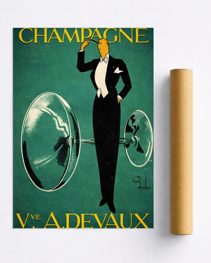 Affiche Champagne Vintage – Devaux