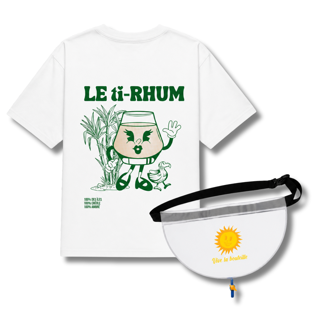 Pack teesh Le ti-Rhum + Sacoche secrète