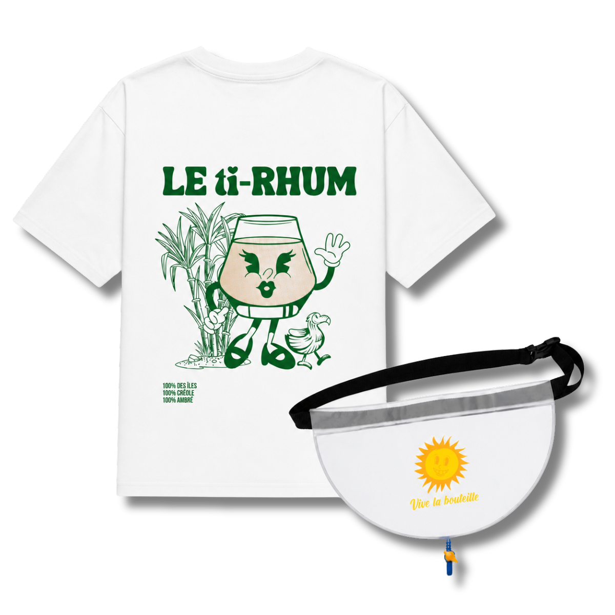 Pack teesh Le ti-Rhum + Sacoche secrète