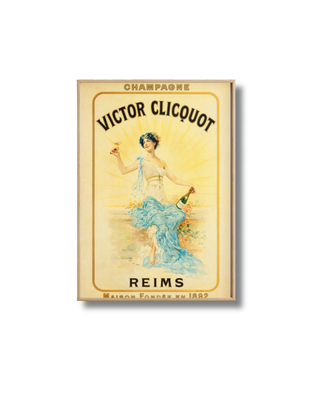 Affiche Champagne – Victor Clicquot Reims Vintage
