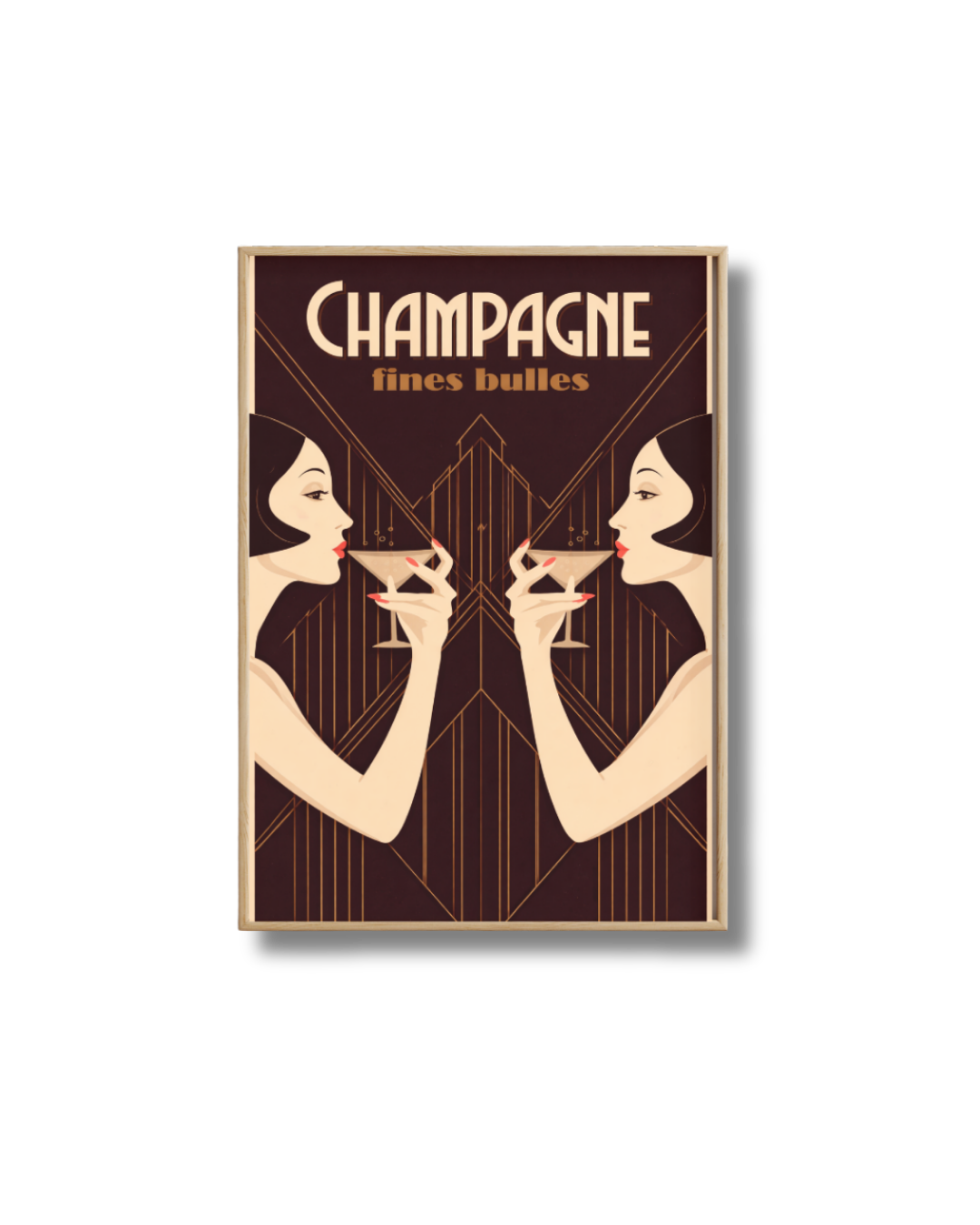 Affiche Champagne – Fines Bulles Art Déco