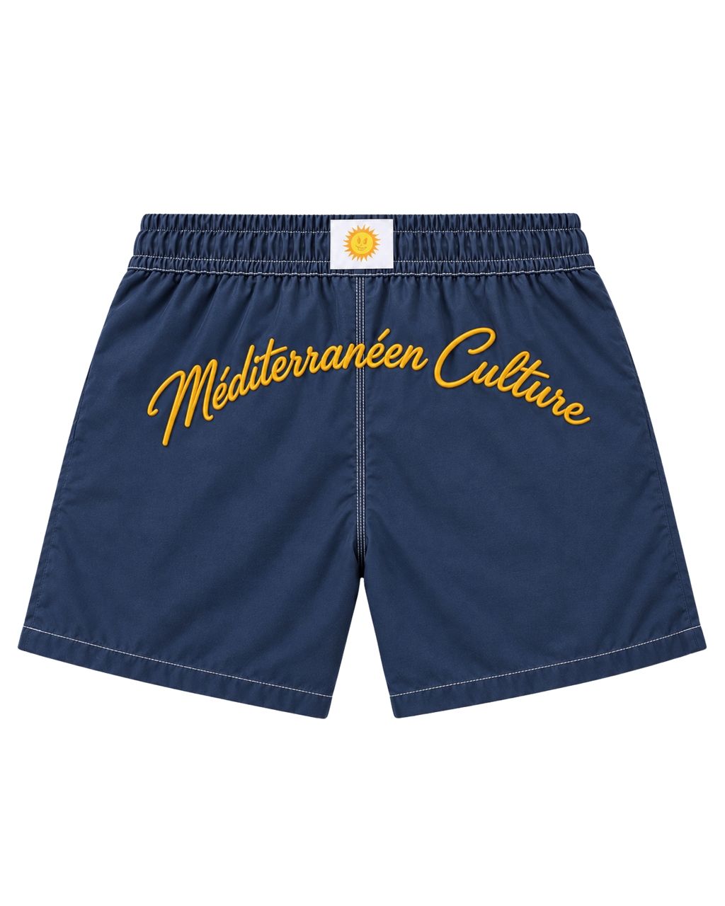 Short de Bain Bleu Marine – Méditerranéen Culture