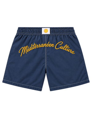 Short de Bain Bleu Marine – Méditerranéen Culture