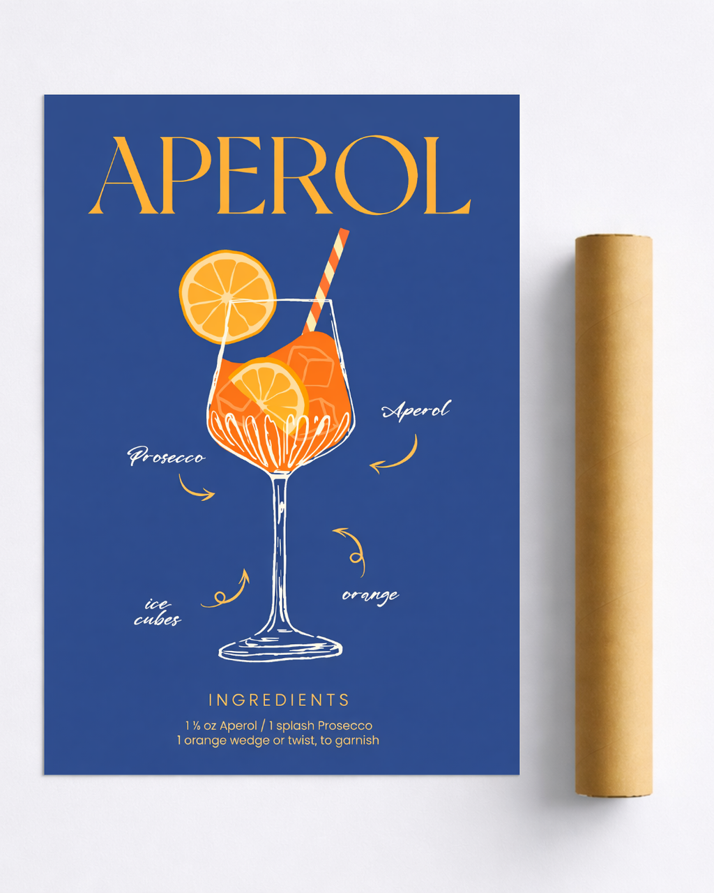 Affiche Spritz – Recette Cocktail Aperol