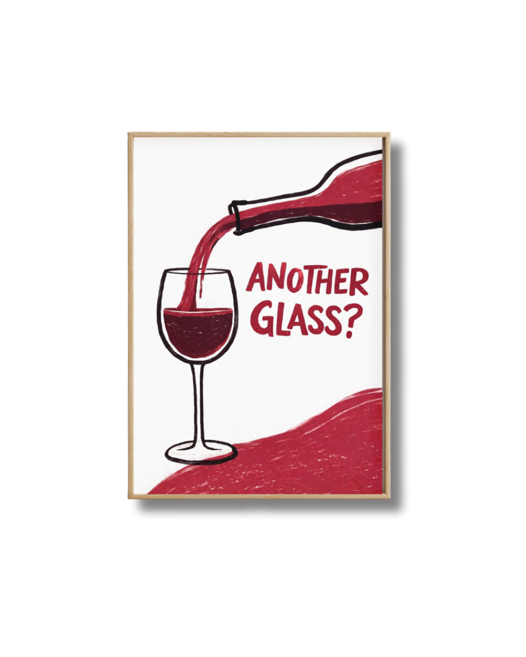 Affiche Vin Humoristique – Poster Another Glass?