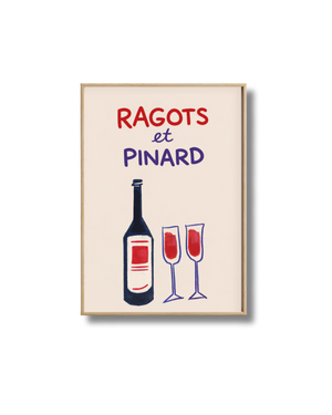 Affiche Vin Humoristique – Ragots et Pinard
