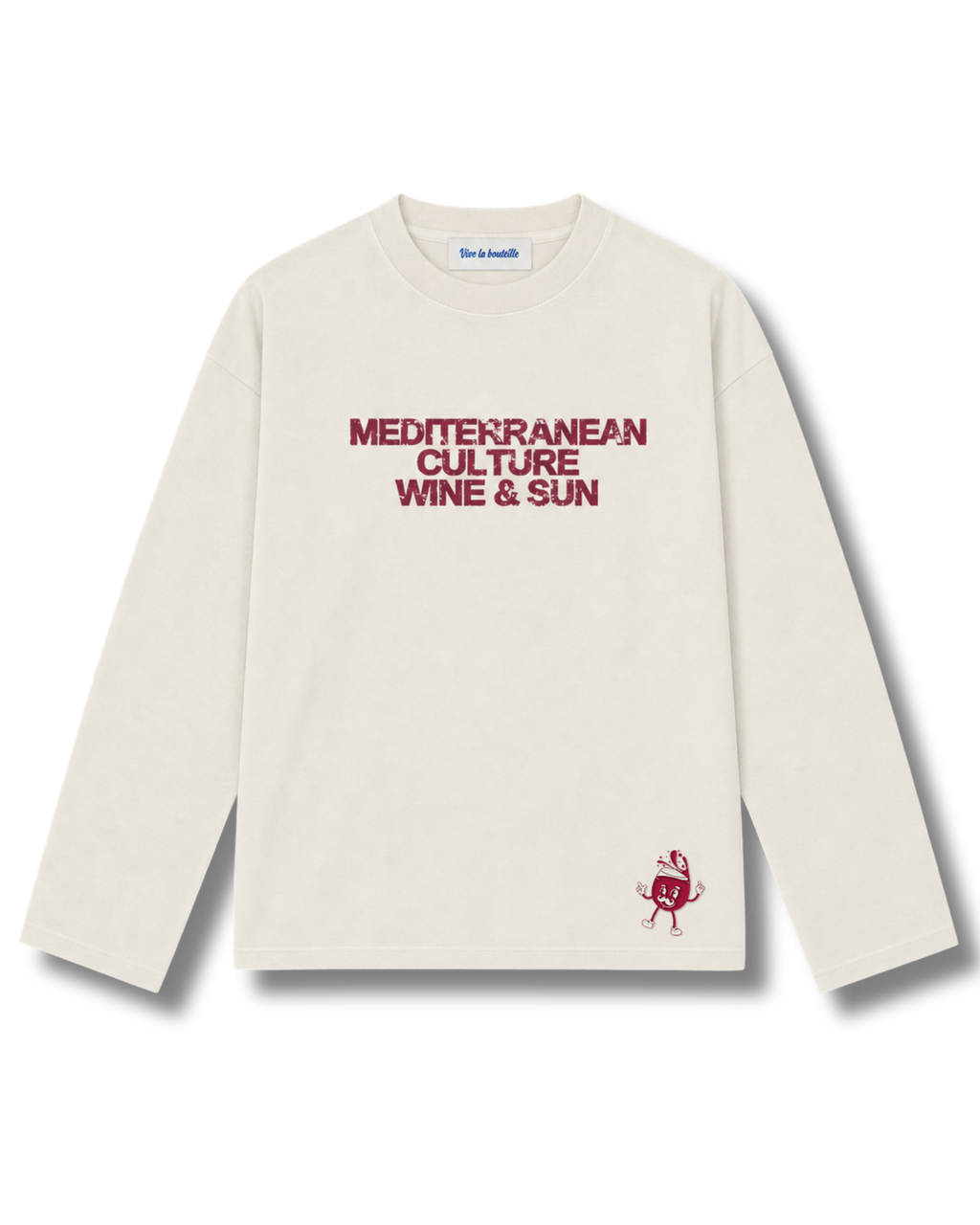Le Wine & Sun – T-shirt manches longues méditerranéen - PRÉCO