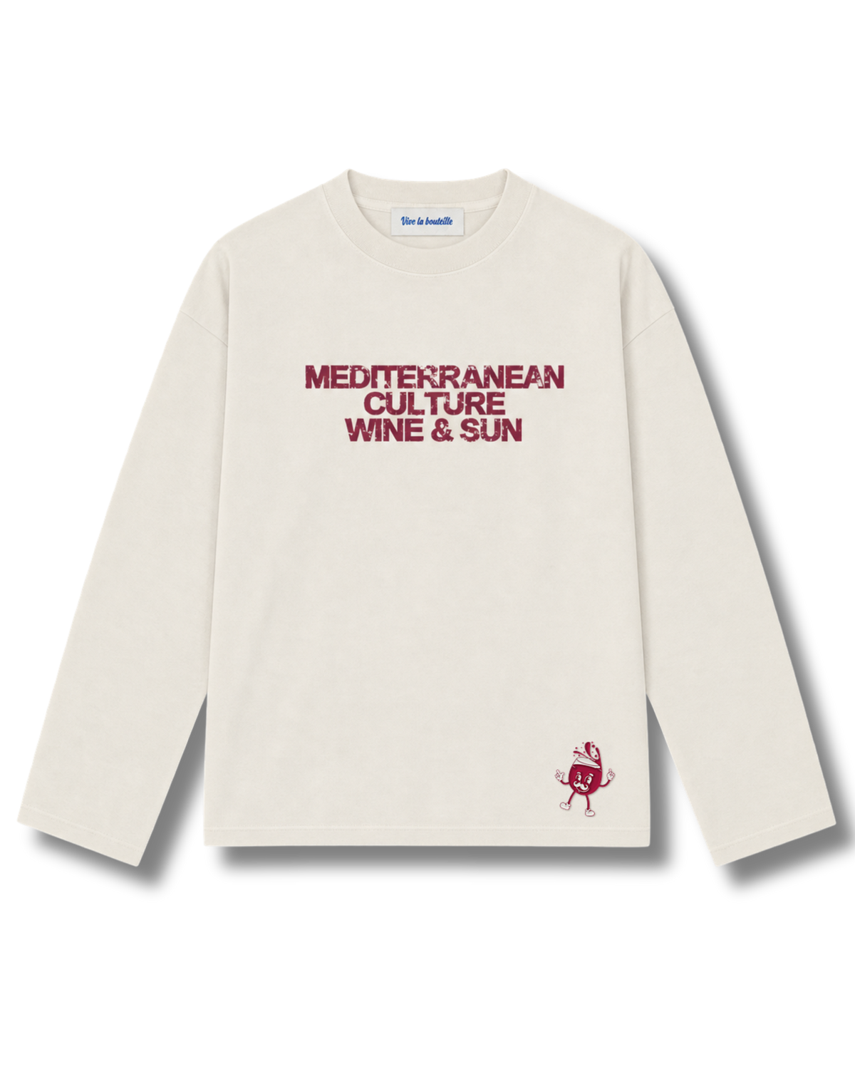Le Wine & Sun – T-shirt manches longues méditerranéen - PRÉCO