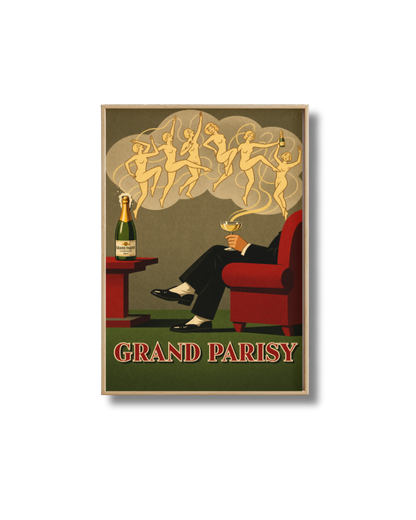 Affiche Champagne – Poster Rétro Grand Parisy