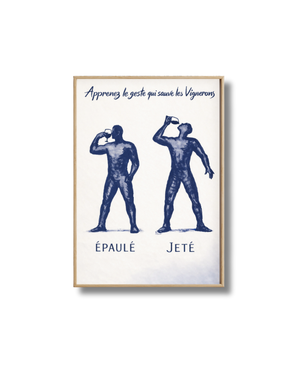 Affiche Vin Humoristique – Épaulé ou Jeté
