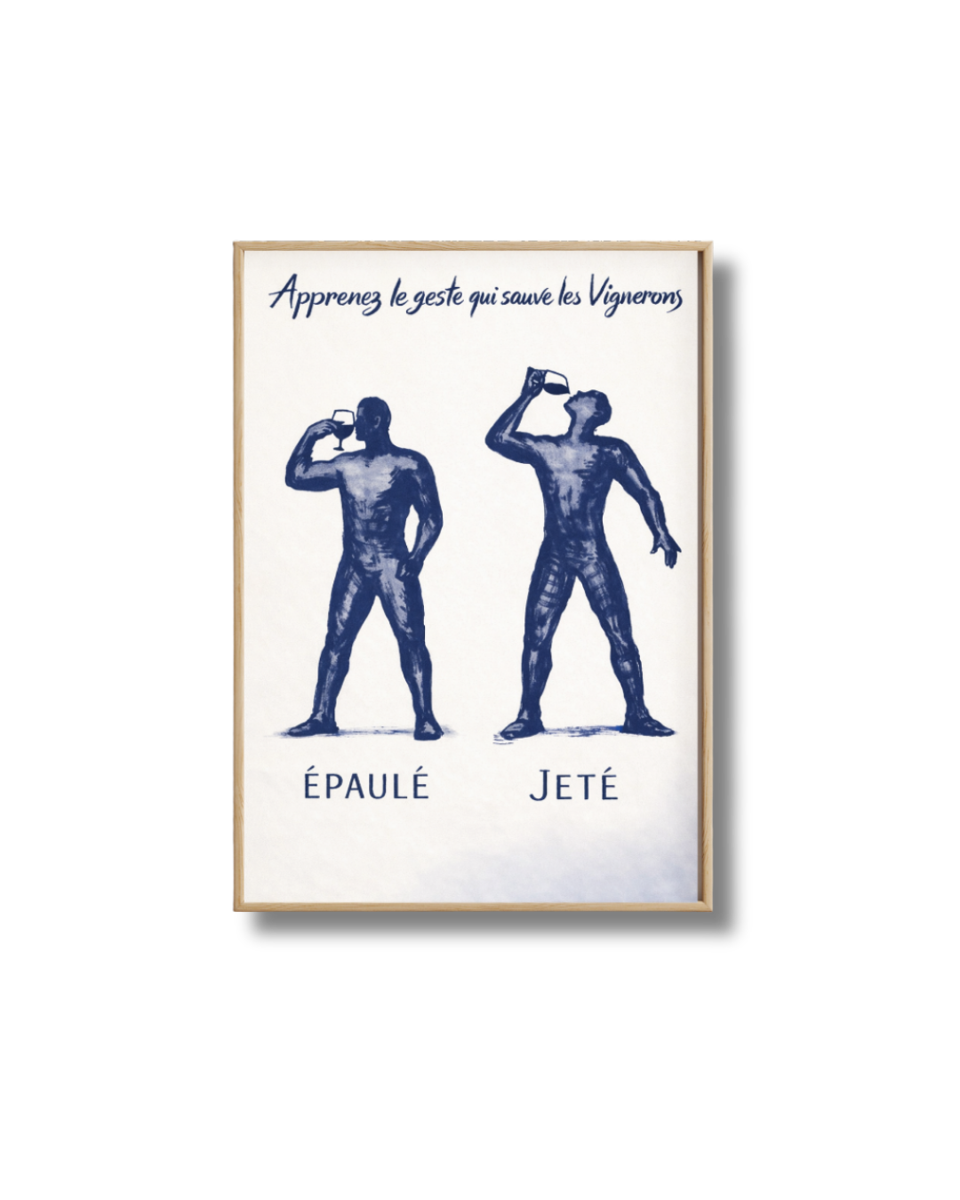 Affiche Vin Humoristique – Épaulé ou Jeté