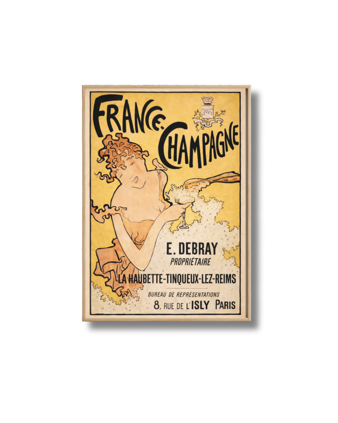 Affiche Champagne – Poster Vintage France Champagne Debray