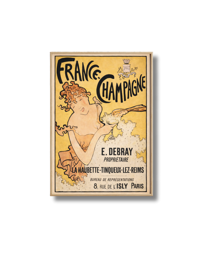 Affiche Champagne – Poster Vintage France Champagne Debray