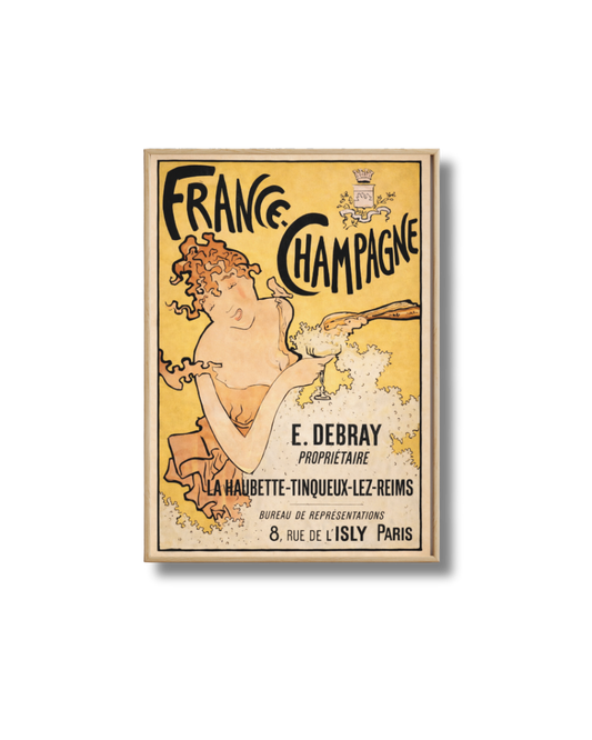 Affiche Champagne – Poster Vintage France Champagne Debray