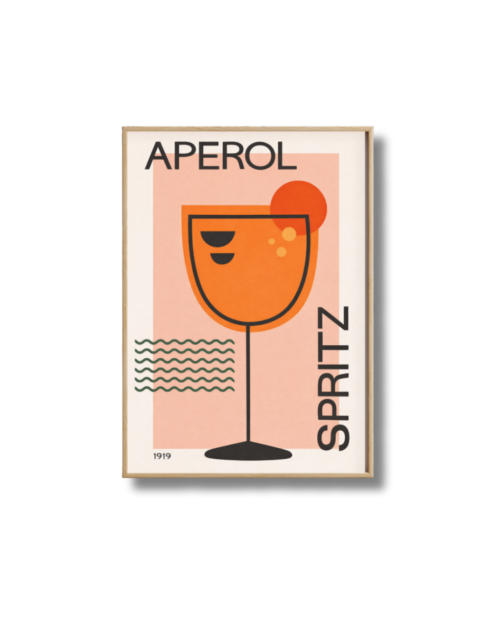 Affiche Spritz Aperol Minimaliste – Poster Cocktail Design 1919