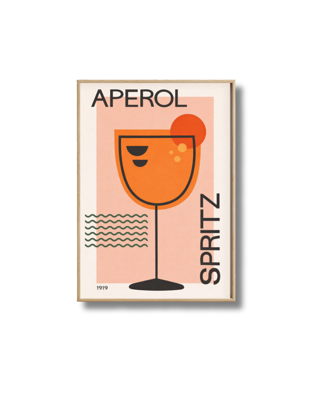 Affiche Spritz Aperol Minimaliste – Poster Cocktail Design 1919