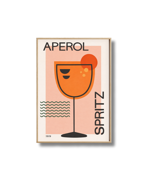 Affiche Spritz Aperol Minimaliste – Poster Cocktail Design 1919