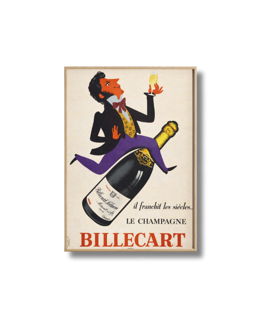 Affiche Champagne – Poster Vintage Billecart