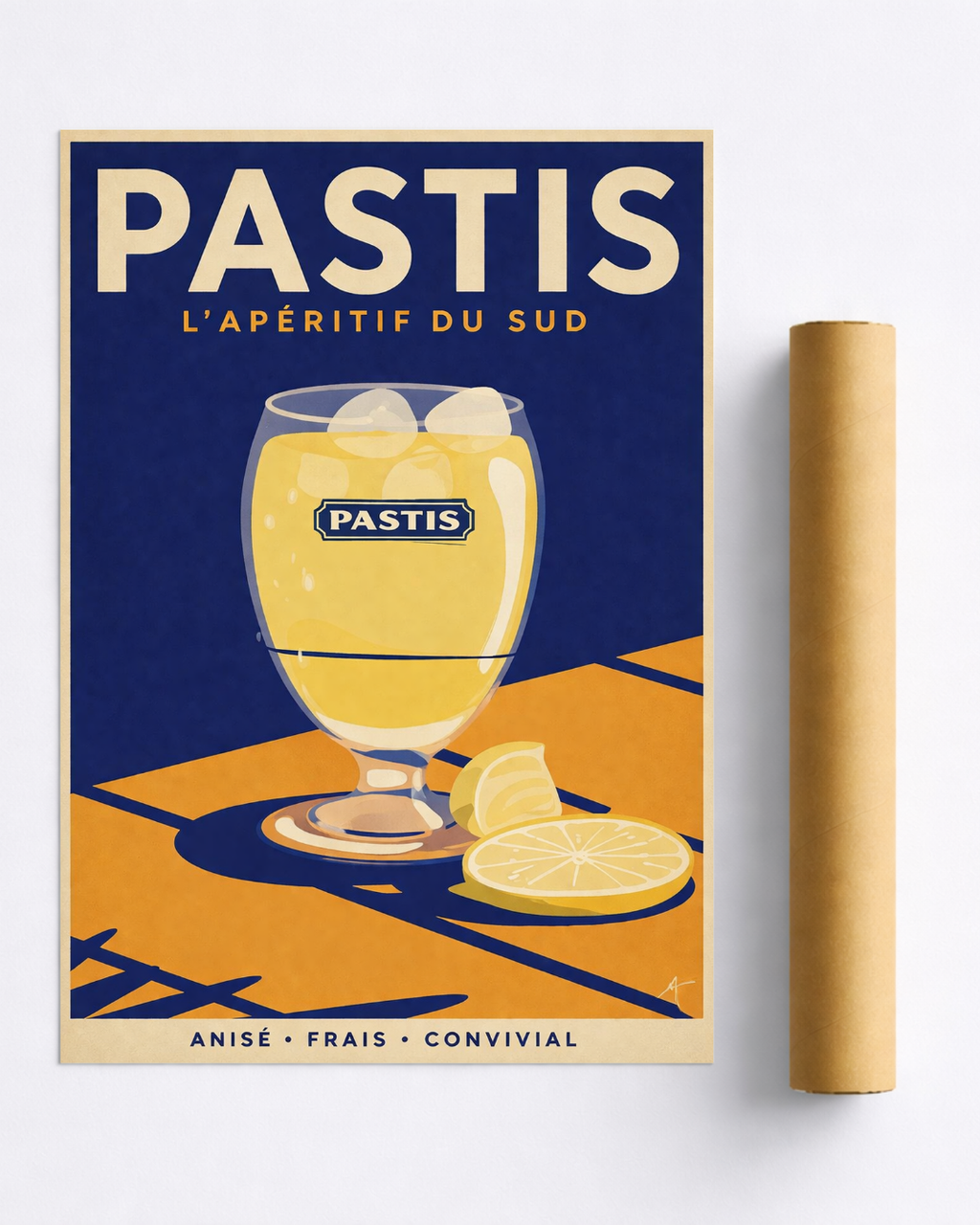 Affiche Pastis Vintage – L’Apéritif du Sud