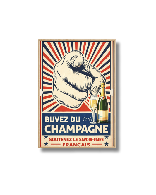 Affiche Champagne – Buvez du Champagne