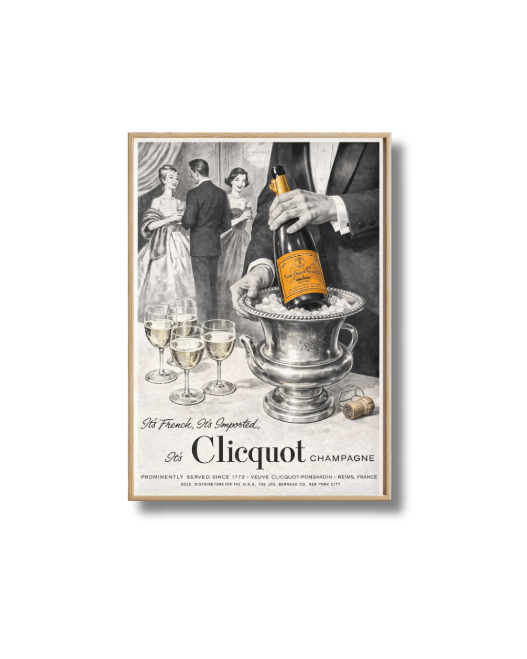 Affiche Champagne Vintage – Clicquot