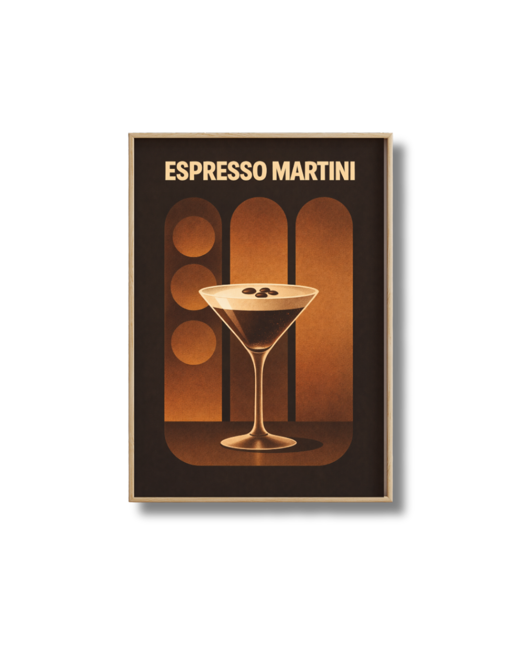 Affiche Cocktail – Poster Espresso Martini Vintage Déco Bar
