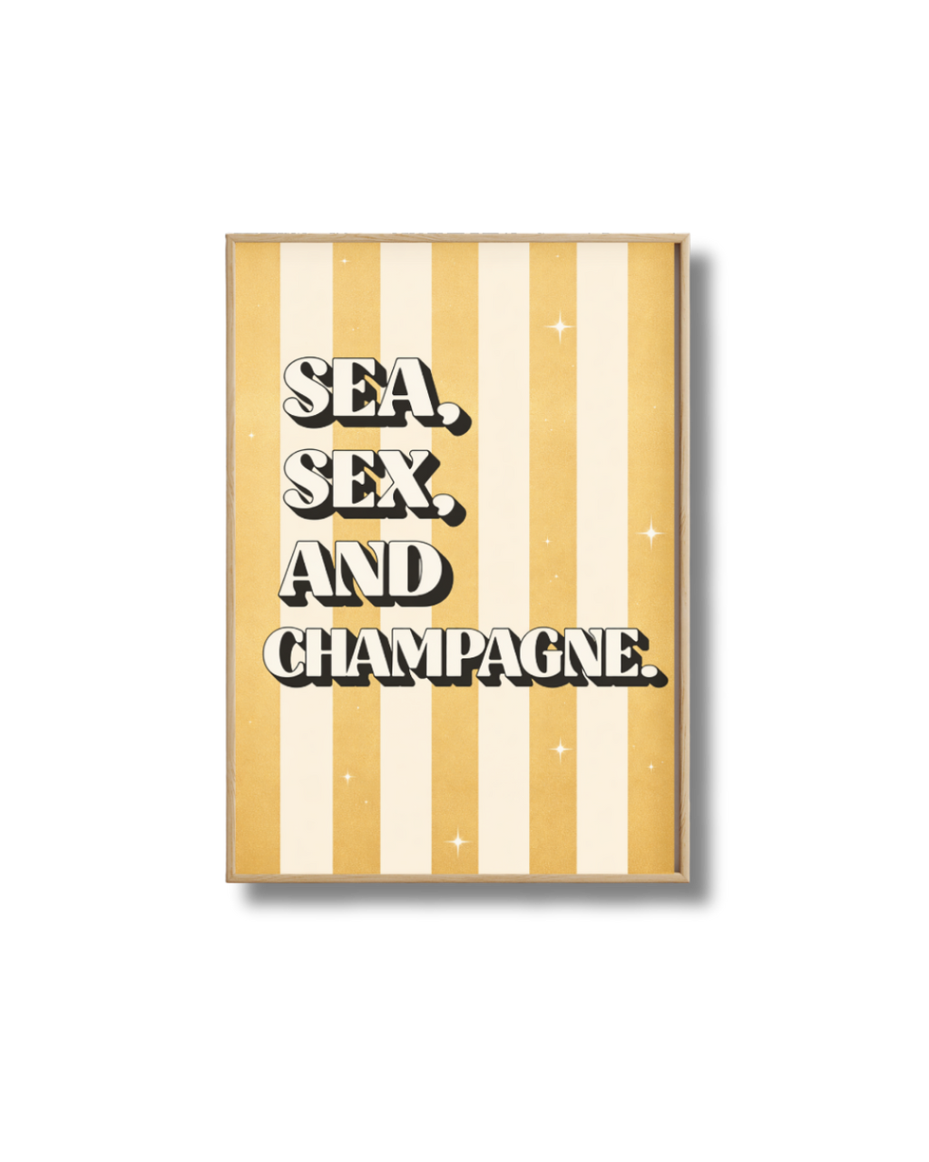 Affiche Champagne – Sea, Sex and Champagne