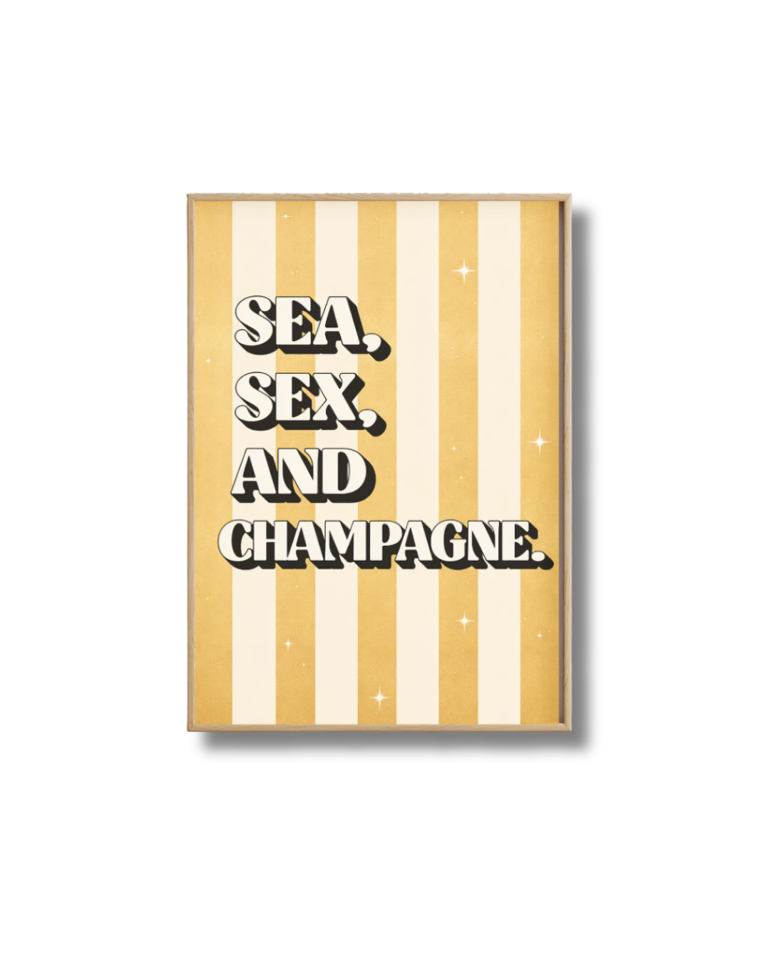 Affiche Champagne – Sea, Sex and Champagne