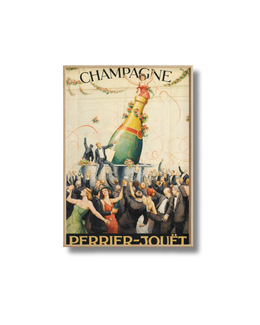 Affiche Champagne Vintage – Perrier-Jouët