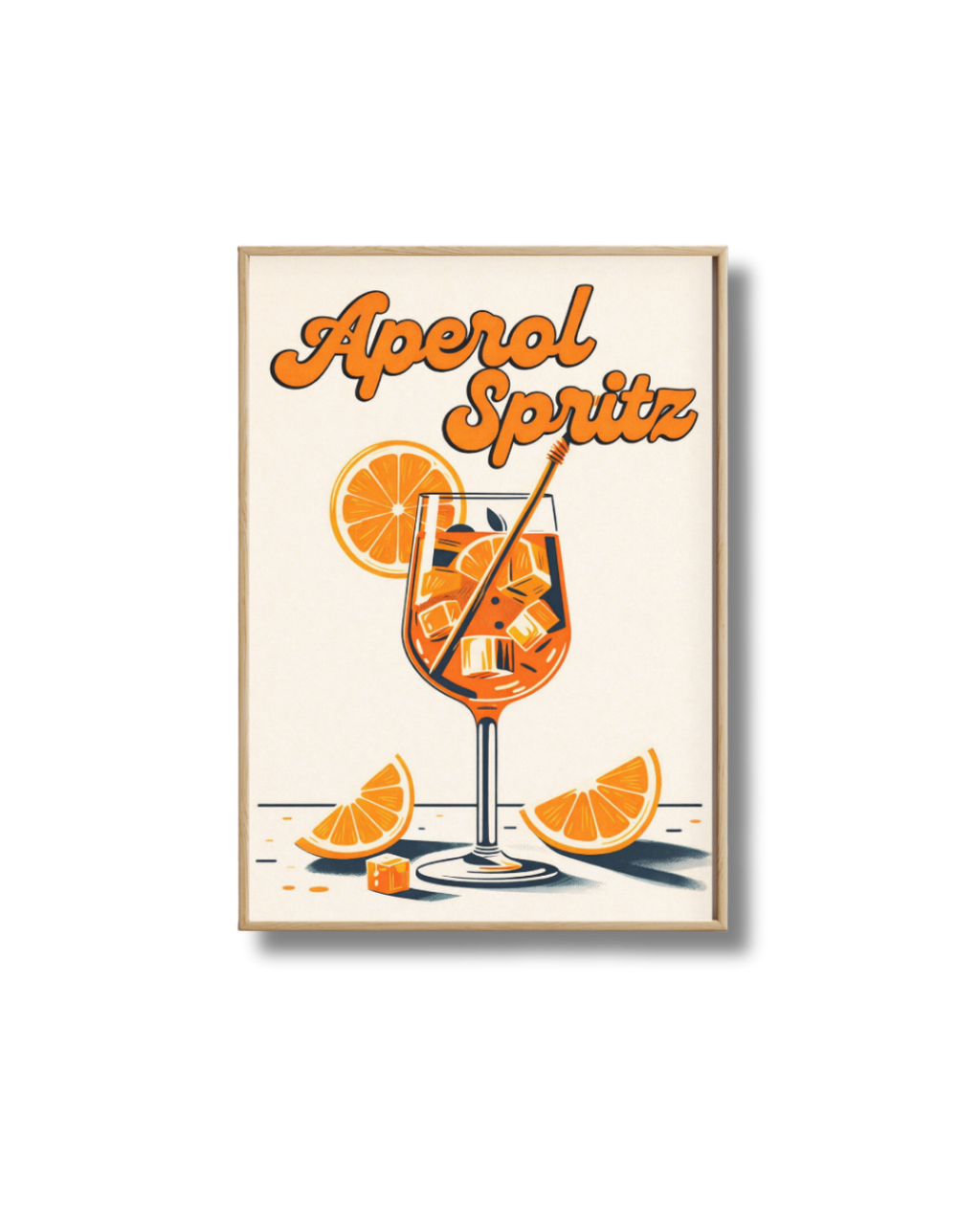 Affiche Spritz Aperol Rétro Orange – Poster Cocktail Vintage