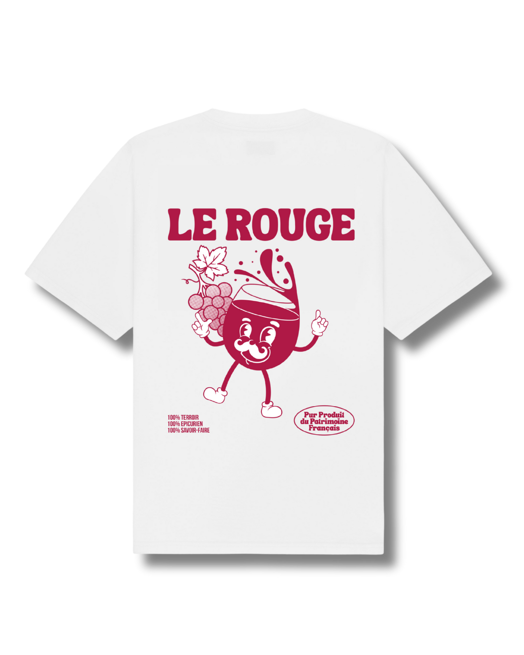 t shirt vin rouge
