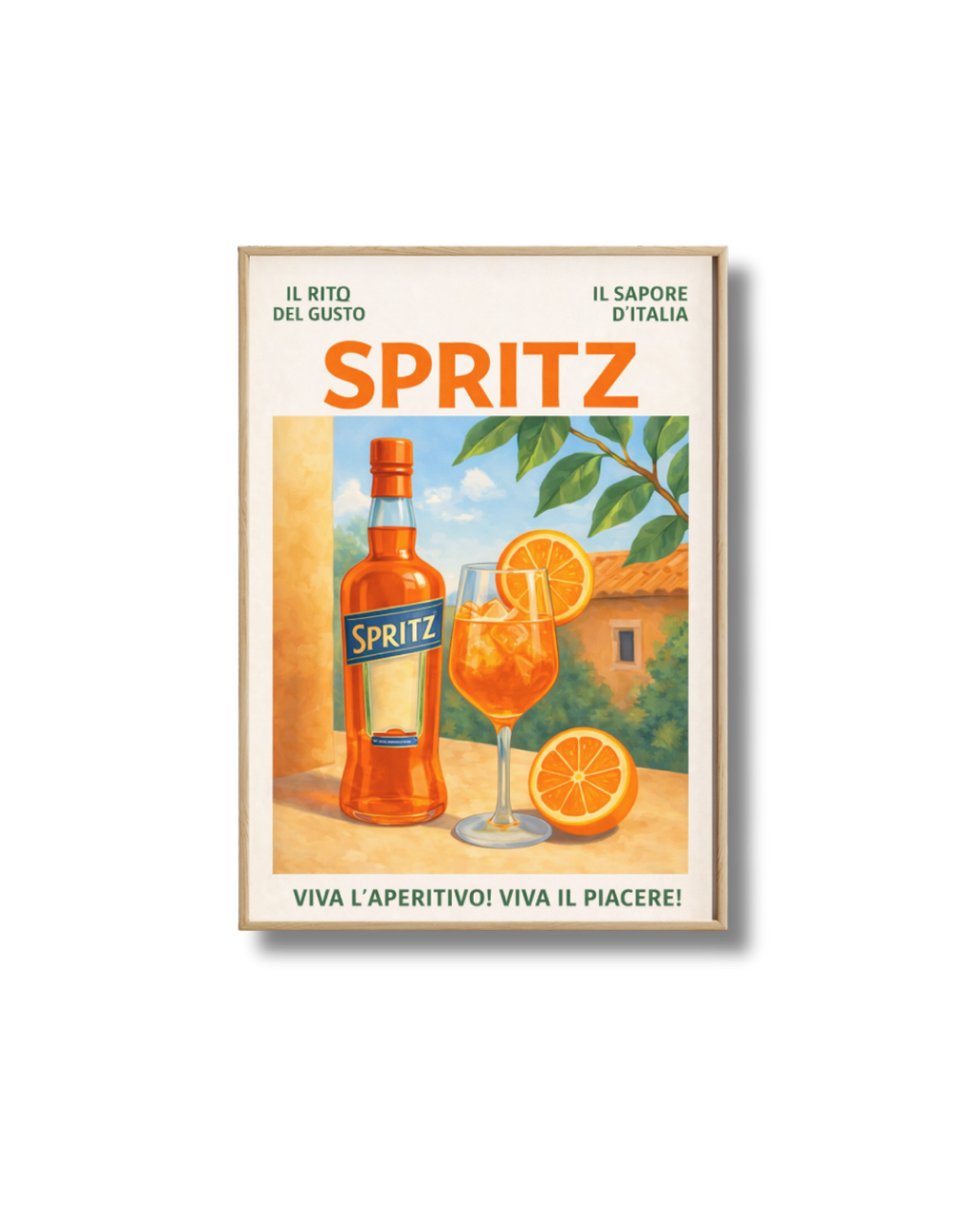 Affiche Spritz Dolce Vita – Poster Cocktail Italien Vintage