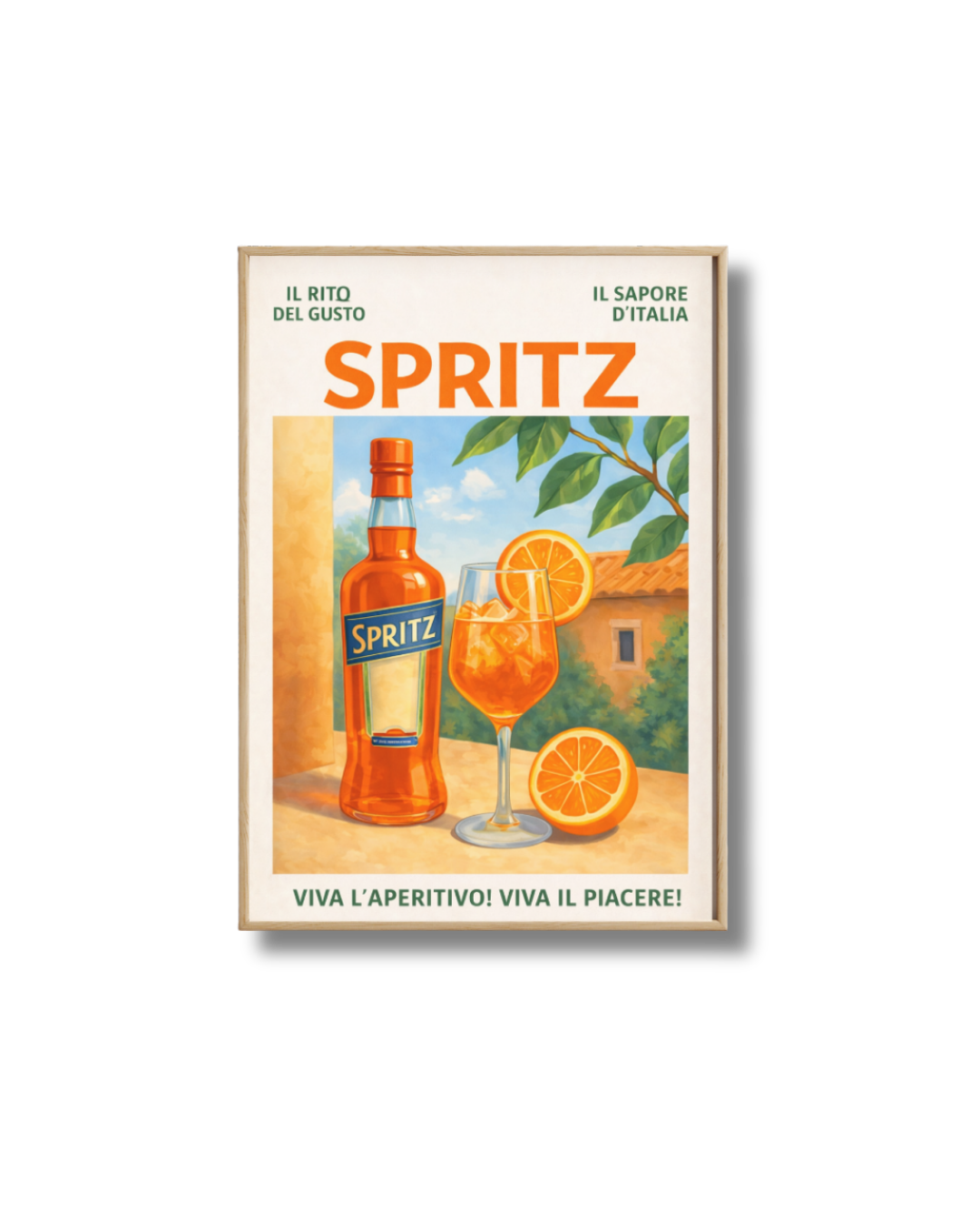 Affiche Spritz Dolce Vita – Poster Cocktail Italien Vintage