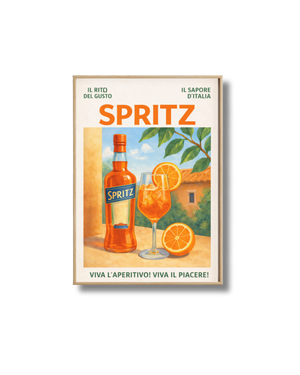 Affiche Spritz Dolce Vita – Poster Cocktail Italien Vintage